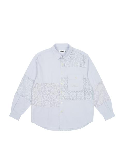 PALACE CROCHET PATCHWORK SHIRT BLUE