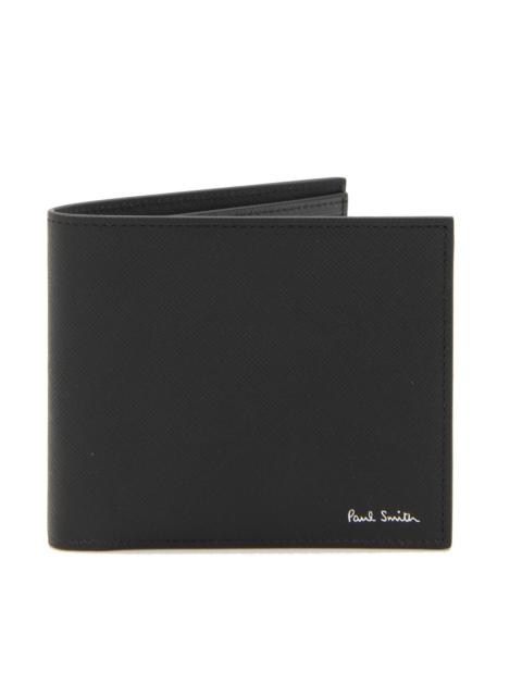 black multicolour leather wallet