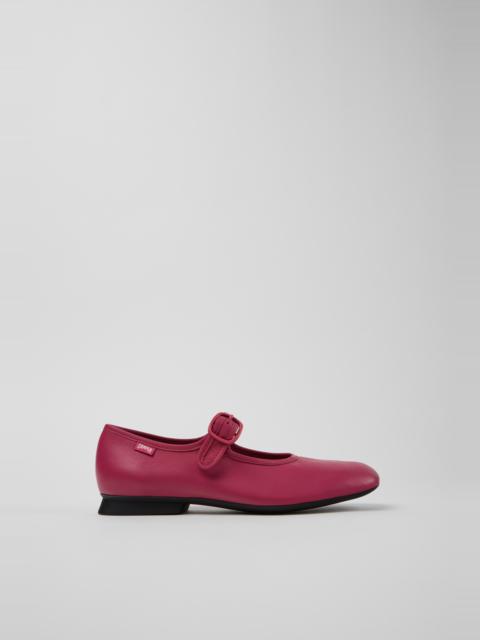 CAMPER Casi Myra Pink Leather Shoes for Women.
