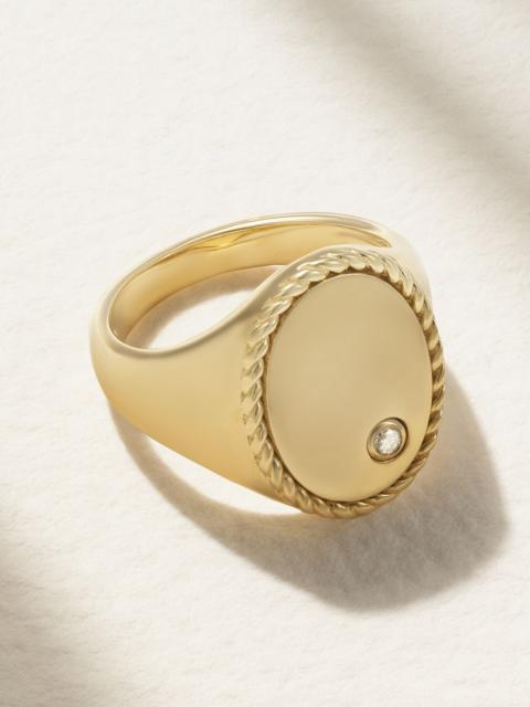 Yvonne Léon 9-karat gold diamond ring Gold