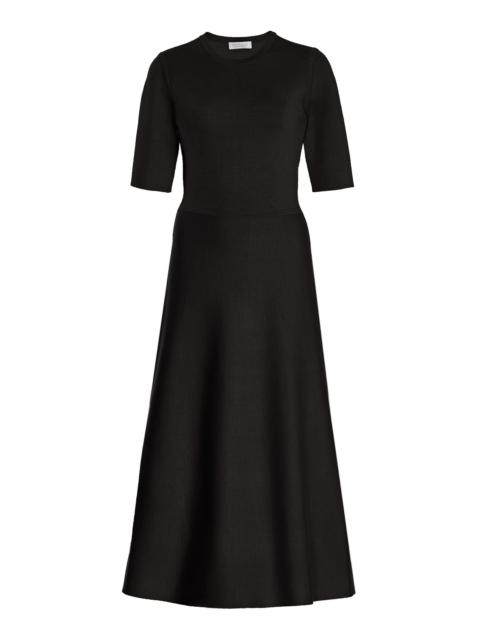 GABRIELA HEARST Seymore Knit Dress in Black Cashmere Wool with Silk