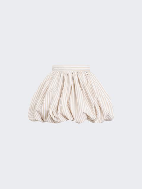 PATOU Bloomer Mini Skirt Dolce Coffee Stripes