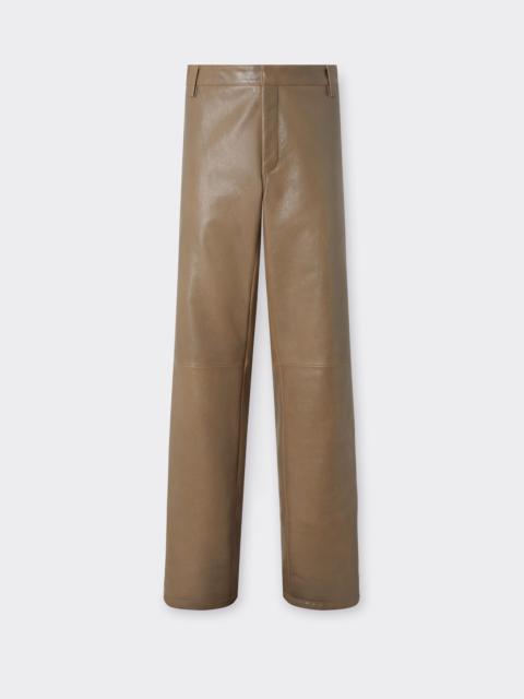 Ferrari Leather Trousers with Elasticated Waist