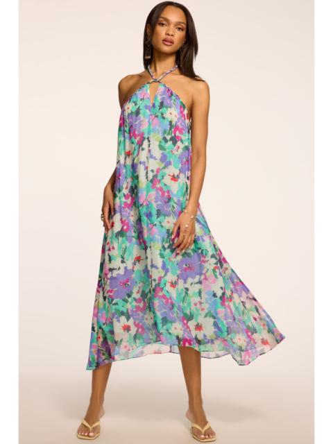 RAMY BROOK Harley Printed Halterneck Midi Dress