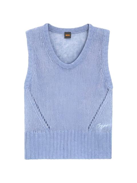 BOSS C_Frignac V-neck sweater