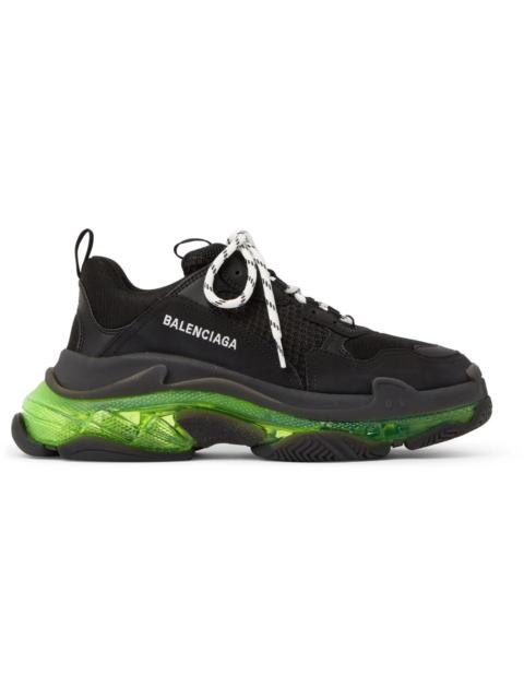 BALENCIAGA Triple S Clear Sole Mesh Sneakers