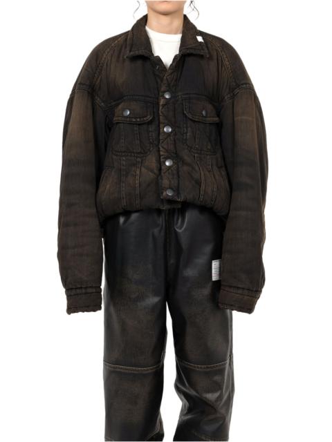 Maison MIHARAYASUHIRO Roll-up Hem Puffer Denim Jacket