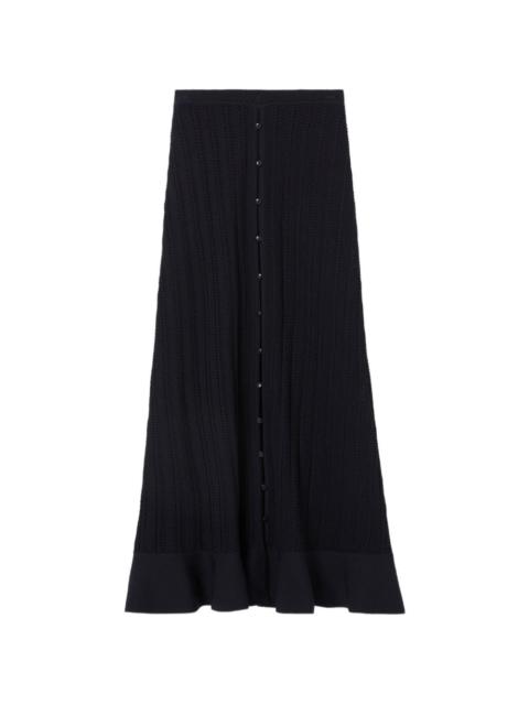 Claudie Pierlot button knit midi skirt