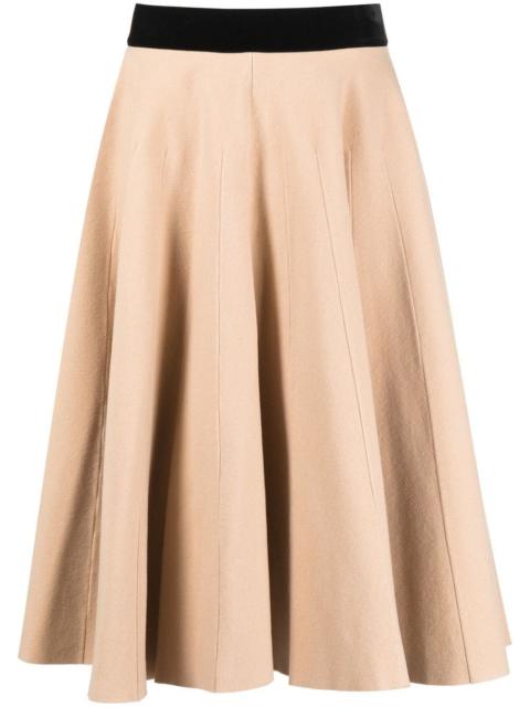 Maison Margiela high-waisted pleated maxi skirt
