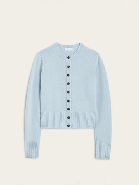 Madewell Crewneck Cardigan in 100% Cashmere