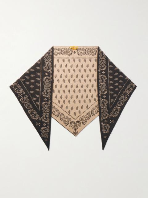 GUEST IN RESIDENCE The Wild Rag cashmere-jacquard scarf Chocolate