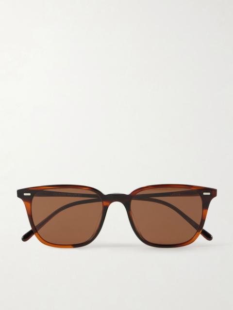 Oliver Peoples Laedin D-Frame Acetate Sunglasses Brown