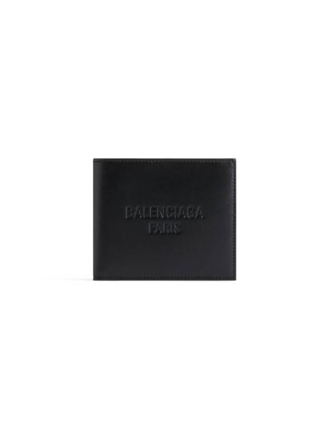 BALENCIAGA Men's Duty Free Square Folded Wallet in Black