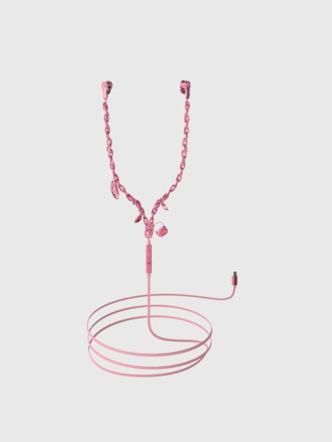 Diesel WIRED EARBUDS AND CHARMS PINK