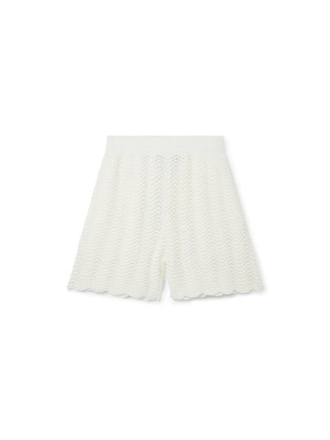 Wavy Gradient Crochet Shorts