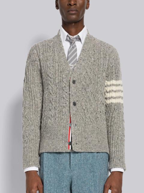 Thom Browne Cashmere Cable V-Neck Cardigan