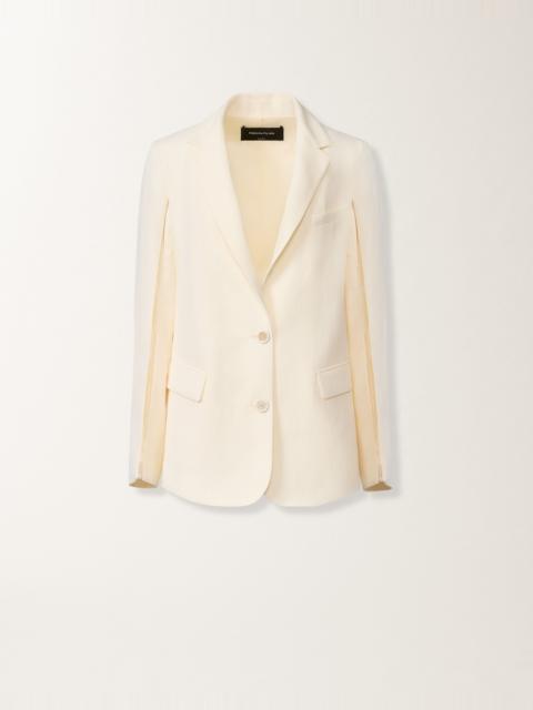 FABIANA FILIPPI Oversized jacket in fluid linen and viscose