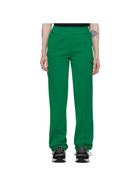 Green Monogram Track Pants