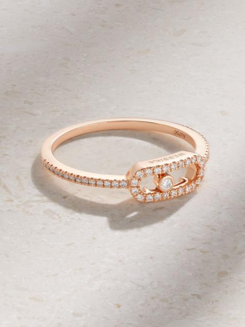 MESSIKA Move Uno 18-karat rose gold diamond ring Gold