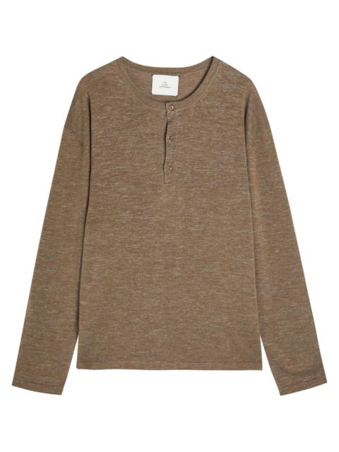 The Elder Statesman The Elder Statesman Lenny Round-neck Wool-blend Henley top
