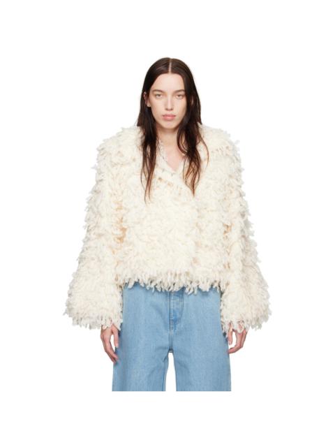 CHRISTOPHER ESBER Off-White Valais Hand Crochet Jacket