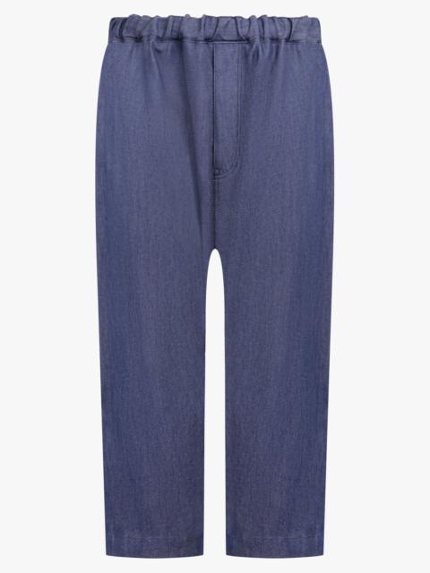 Comme Des Garçons DENIM CROP DRAWSTRING PANT | BLUE