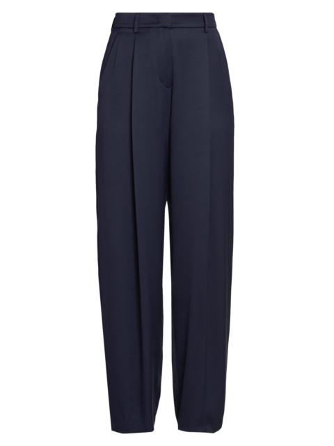GIORGIO ARMANI Women's Silk Straight-Leg Pants - Solid Medium Blue