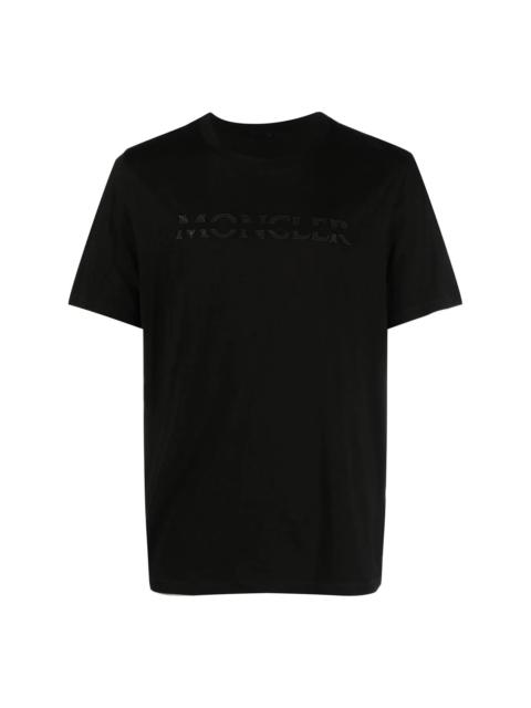 spliced logo-print T-shirt