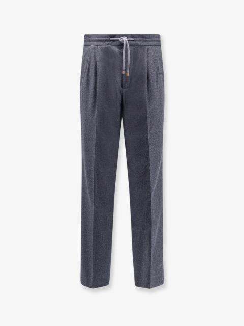 Brunello Cucinelli VIRGIN WOOL TROUSERS WITH DRAWSTRING