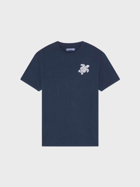Vilebrequin MEN ORGANIC COTTON T-SHIRT BIG TURTLE EMBROIDERY