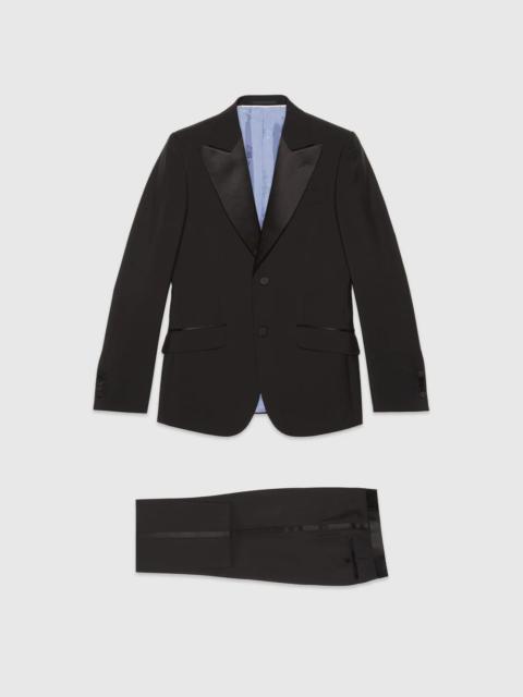 Fitted mohair wool tuxedo