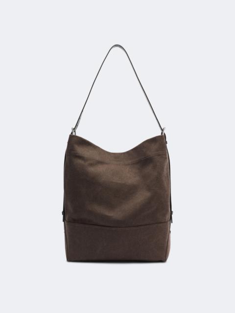Lemaire Belted Medium cotton canvas tote bag