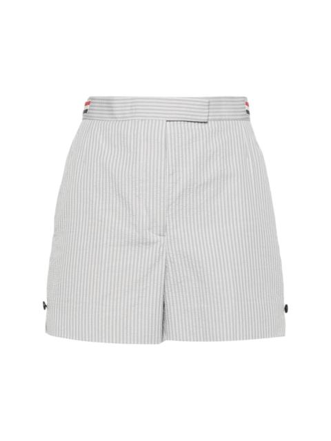 Thom Browne striped seersucker shorts
