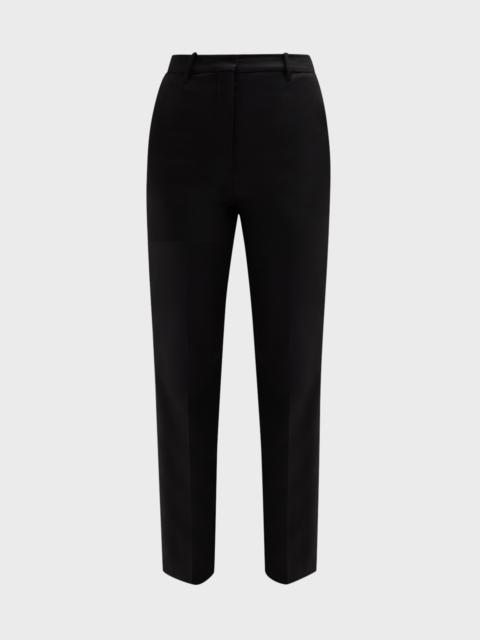 BY MALENE BIRGER Igda High-Rise Cropped Tapered Twill Pants