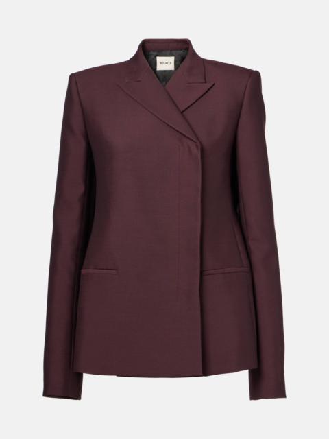 KHAITE Silvannah wool and silk blazer
