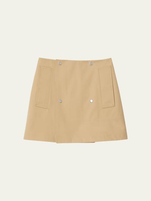 Burberry Double-Breasted Mini Skirt