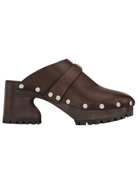 Longchamp La Cigale Clogs Mocha - OTHER