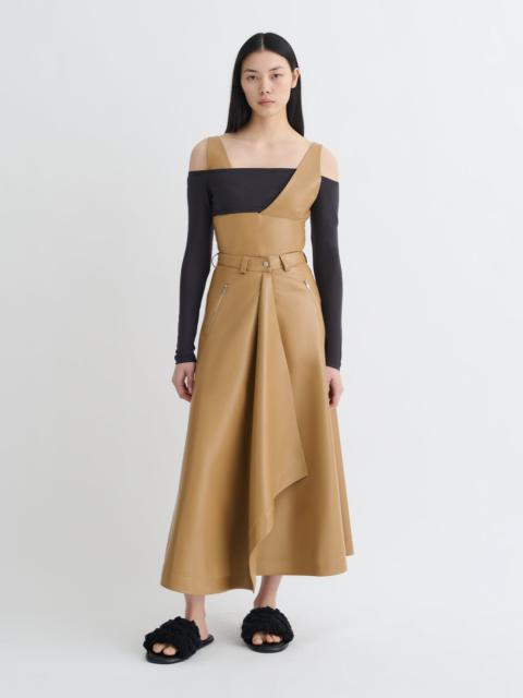 Nanushka Wool Jersey and Okobor™ Alt-Leather Top