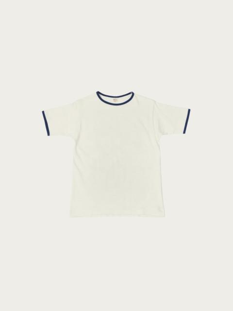 Warehouse & Co. 4059 Ringer T-Shirt - Cream/Navy