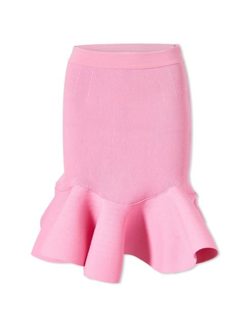 Alexander McQueen Alexander McQueen Ruffle Rib Mini Skirt