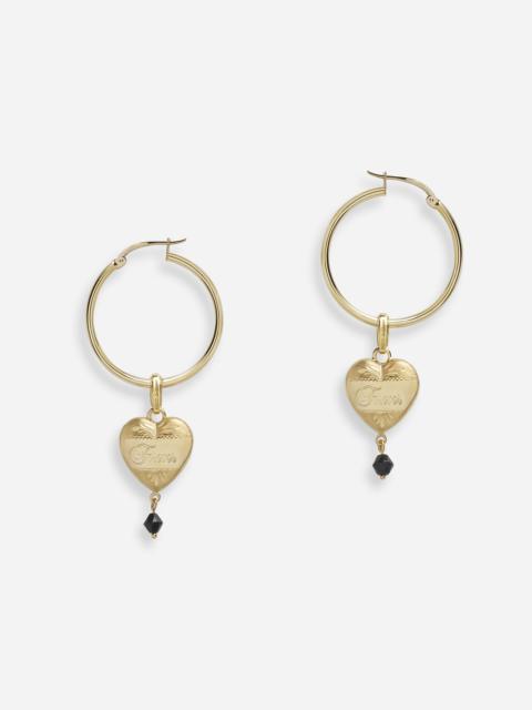 Dolce & Gabbana Hoop earrings with heart pendant