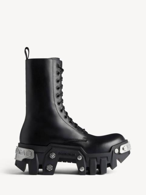 BALENCIAGA Men's Bulldozer Lace-up Boot in Black