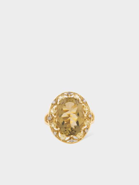 Paul Smith Diamond and Oro Verde Gold Cocktail Ring by Baroque Rocks