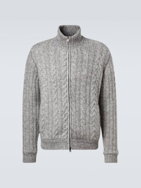Herno Cable-knit wool jacket