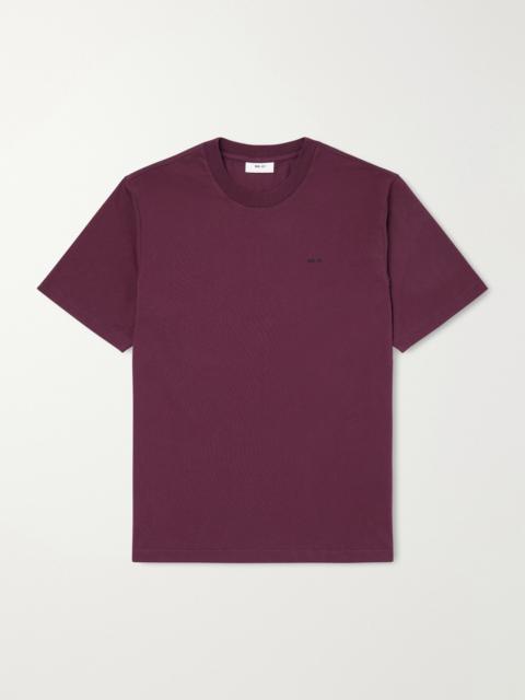 NN07 Adam 3209 Logo-Embroidered Pima Cotton-Jersey T-Shirt