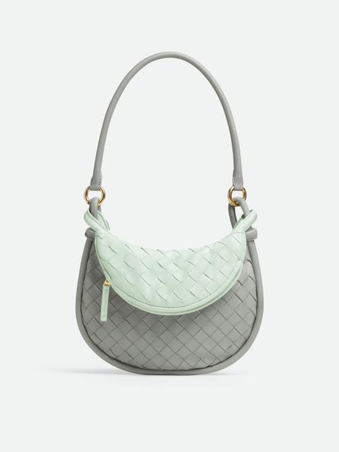 Bottega Veneta Ellipse Small Intrecciato Lambskin Shoulder Bag