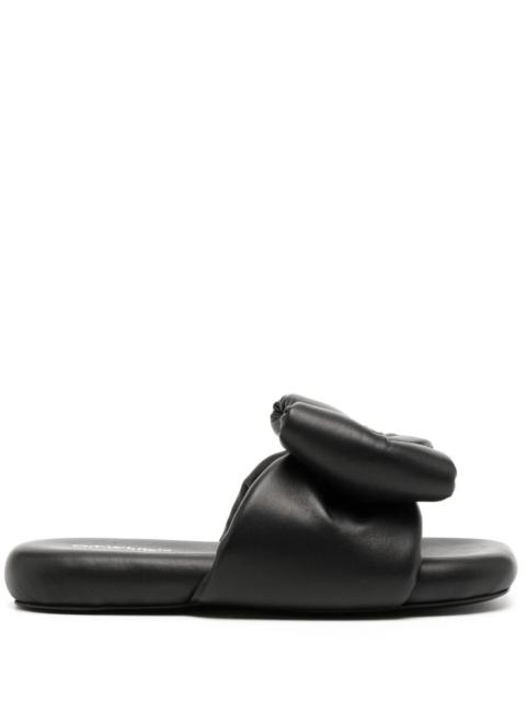 Off-White OFF-WHITE WOMEN Nappa Bow Padded Slipper Black/Black
