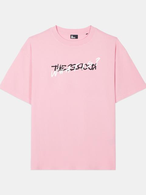 The Kooples LIGHT PINK WHAT IS HANDWRITTEN SERIGRAPHY T-SHIRT