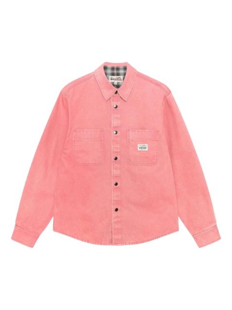 Stüssy Stussy Heavy Washed Canvas Shirt 'Berry'