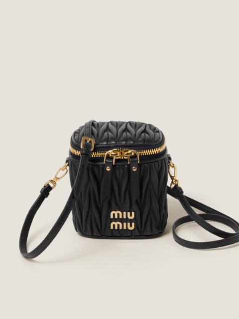 Miu Miu Matelassé nappa leather mini-pouch